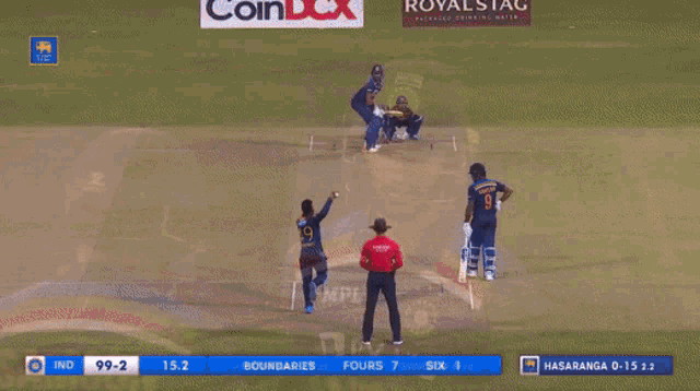 a cricket game between india and sri lanka