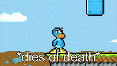 Dies Of Death Dies Of Cringe GIF - Dies Of Death Dies Of Cringe Duck Game GIFs