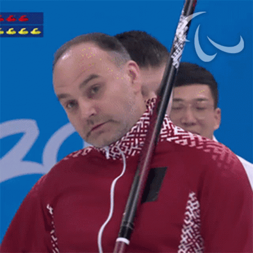 Oh Really Wheelchair Curling GIF - Oh Really Wheelchair Curling Agris Lasmans GIFs