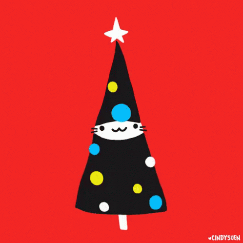 Unicorn Catmas Tree GIF - Merry Christmas Cats Xmas GIFs