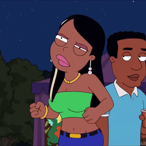 a man and a woman are standing next to each other