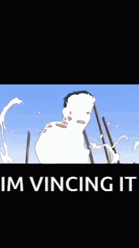a picture of a destroyed building with the words " i 'm winning it " at the bottom