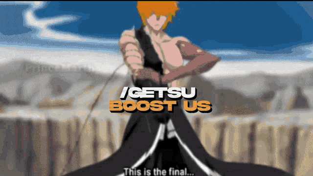 a picture of a cartoon character with the words / getsu boost us