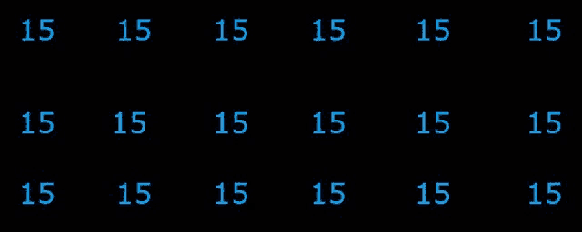 a black background with blue numbers on it