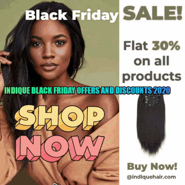 Black Friday Sales Indique Hair GIF