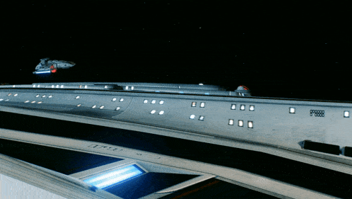 a space ship with the letters ff888 on the side of it