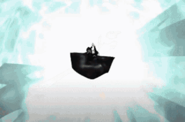 a black and white image of a bat flying through the air