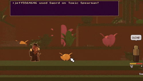 a screenshot of a video game that says " press space "