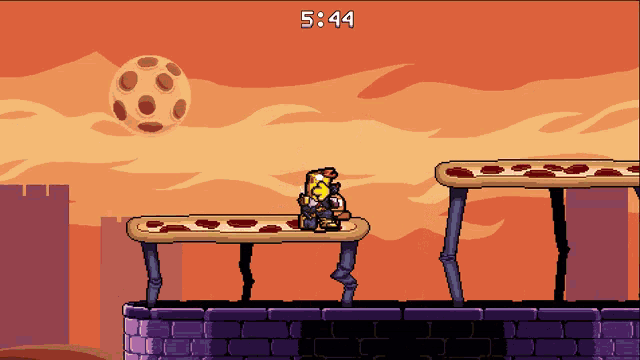 a video game with a time of 5:44 on the bottom right