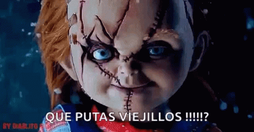 Chucky Doll Snowing GIF - Chucky Doll Snowing Close Up GIFs