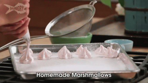 Homemade Marshmallows GIF - Dessert Recipes Homemade Marshmallows GIFs