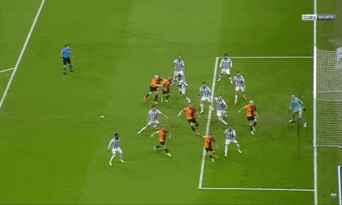a group of soccer players on a field with the words bein sports in the corner