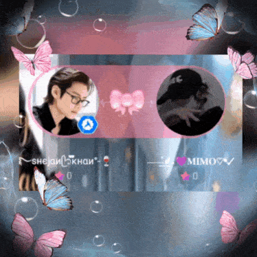 a picture of a man and a woman with the name mimo on it