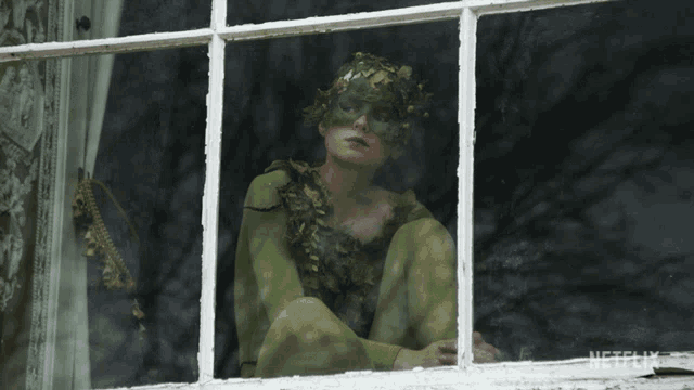 Looking From The Window Princess Diana GIF - Looking From The Window Princess Diana Emma Corrin GIFs