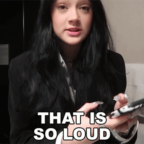 That Is So Loud Fiona Frills GIF - That Is So Loud Fiona Frills Fionafrills Vlogs GIFs