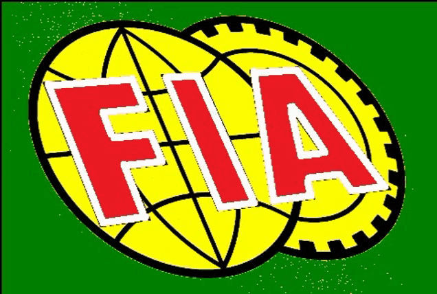a green background with a yellow circle with the word fia in red