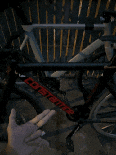 a bicycle with the word constantine on the frame