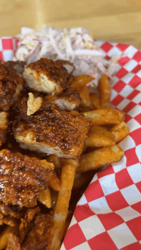 Hot Honey Chicken Fries Food GIF - Hot Honey Chicken Fries Chicken Fries Fries GIFs