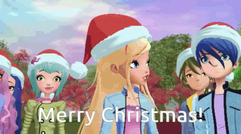 Merry Christmas Regal Academy GIF - Merry Christmas Regal Academy Rose Cinderella GIFs