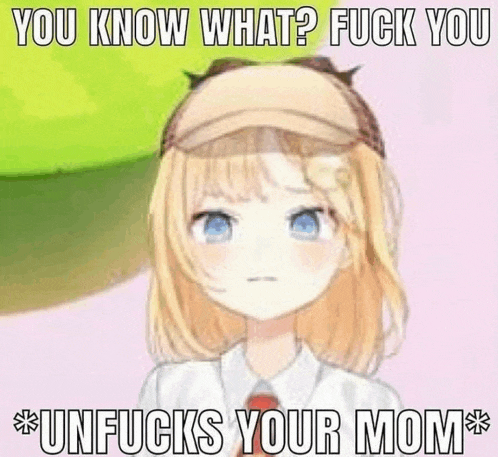 a girl with blonde hair and blue eyes is wearing a hat and a white shirt .