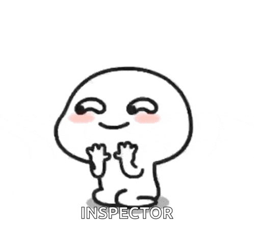 a cartoon character is sitting down with his hands on his hips and smiling .