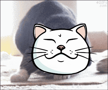 a cartoon drawing of a cat with the website 4gifs.com in the background