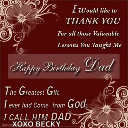 Happy Bday Dad GIF - Happy Bday Dad Birthday GIFs