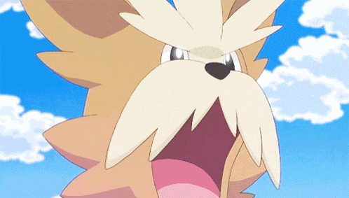 a close up of a cartoon character with a beard
