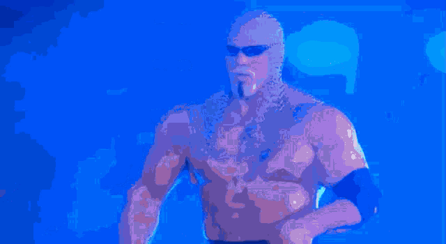 a pixel art of a man wearing chain mail