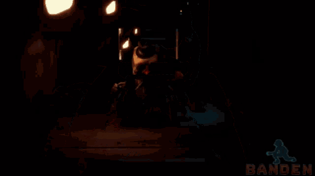 a skeleton with a top hat is holding a knife and the word banden is on the bottom right
