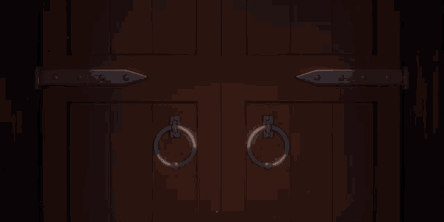 a cartoon drawing of a man with a beard standing in a doorway
