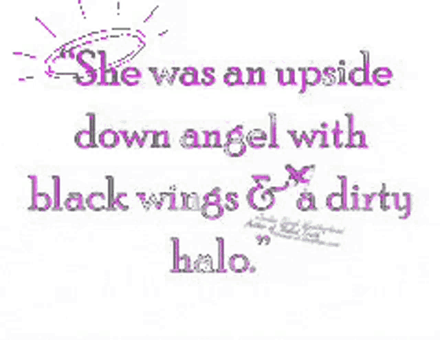 Upside Down Angel Black Wings GIF - Upside Down Angel Black Wings Dirty Halo GIFs