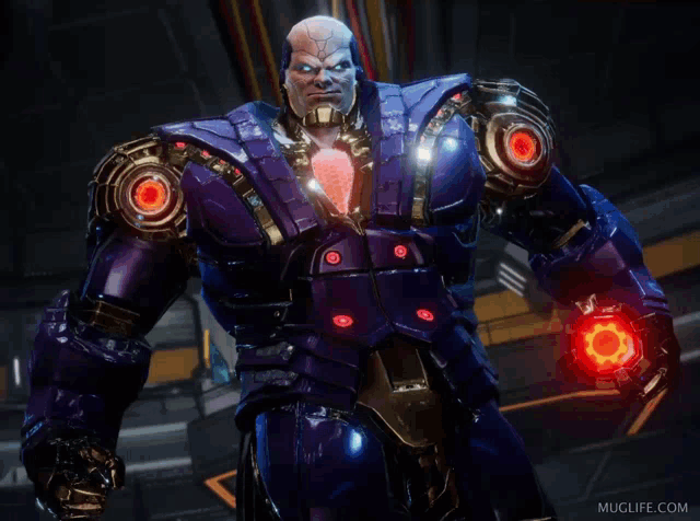 a video game character with a yes sign on his face