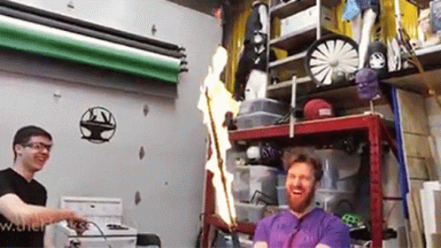 Playing Fire Sword Flaming Sword GIF