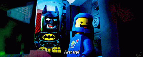 The Lego Movie Batman GIF - The Lego Movie Batman First Try GIFs