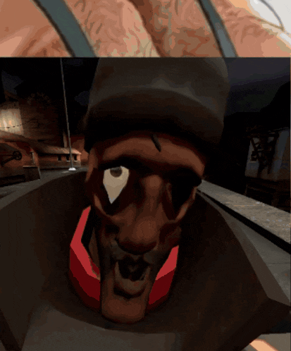 a video game character with a rocket launcher on his back