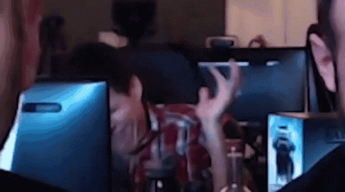 a blurry picture of a person playing a game