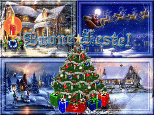 Buone Feste Buon Natale GIF - Buone Feste Buon Natale Merry Christmas GIFs