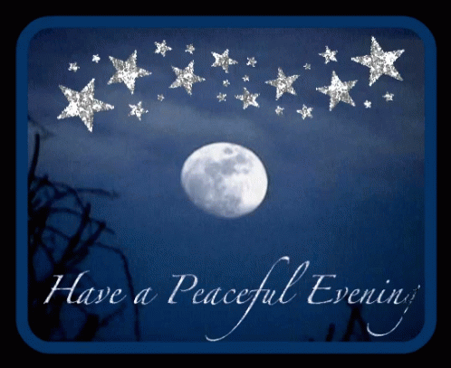 Evening Have A Peaceful Evening GIF - Evening Have A Peaceful Evening Stars GIFs