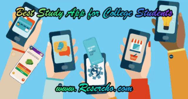 an advertisement for the best study app for college students is shown