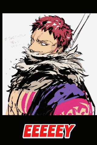a drawing of a man with a scarf around his neck and the word eeeeey on the bottom