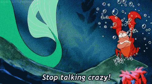 Stop Talking Crazy Sebastian GIF - Stop Talking Crazy Sebastian The Little Mermaid GIFs