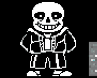 a pixel art of a skeleton holding a hammer next to a minecraft diamond block .