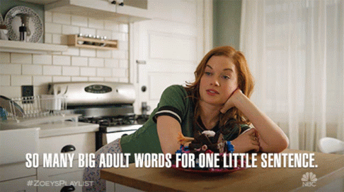 So Many Big Adult Words For One Little Sentence Jane Levy GIF - So Many Big Adult Words For One Little Sentence Jane Levy Zoey Clarke GIFs