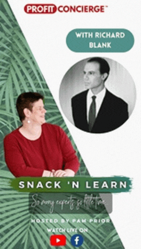 a poster for profit concierge with richard blank and a woman