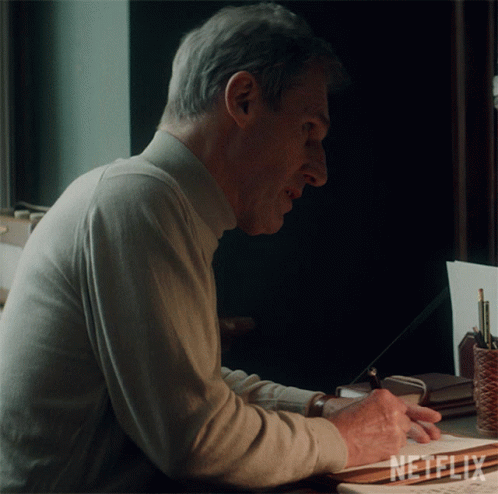 Writing A Letter Anthony O Hare GIF - Writing A Letter Anthony O Hare The Last Letter From Your Lover GIFs
