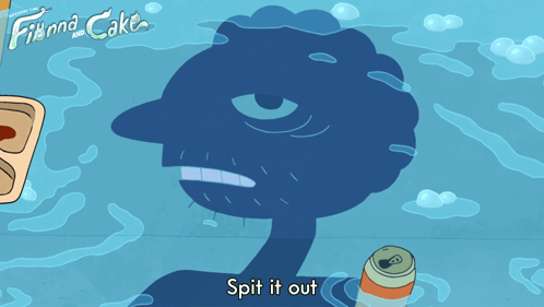 Spit It Out Prismo GIF - Spit It Out Prismo Adventure Time Fionna And Cake GIFs