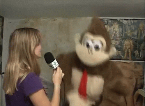 Donkey Kong Interview GIF - Donkey Kong Interview Creepy GIFs