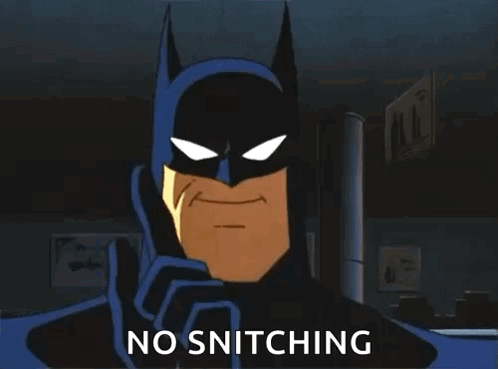 No Snitches Allowed Batman GIF - No Snitches Allowed Batman Nope GIFs