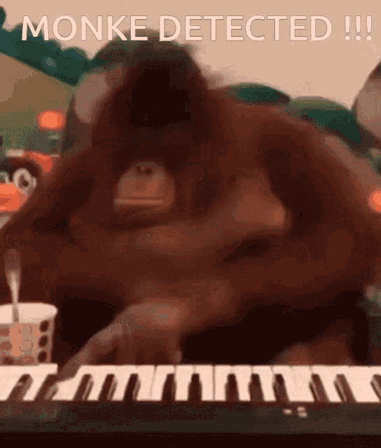 Orangutan Guitar Solo Music GIF - Orangutan Guitar Solo Music Detecrted GIFs